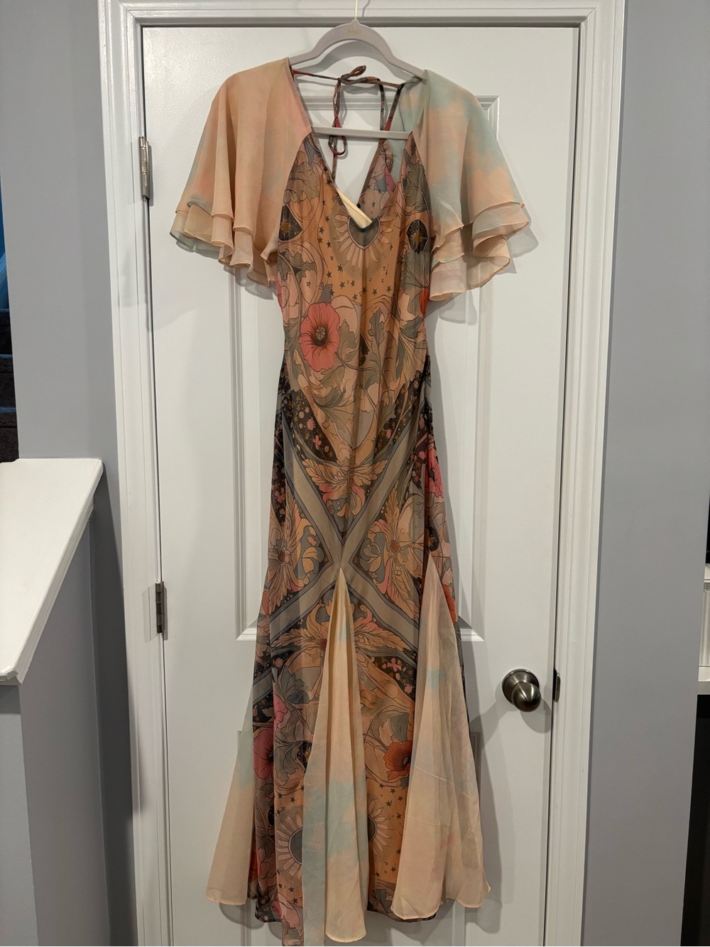People Bohemian Floral Maxi Dress in Blush Pink - Picture 7 of 15